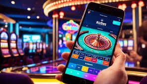 Màn hình giao diện cá cược thể thao di động b sports với hiệu ứng neon đỏ